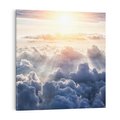 Obraz na płótnie 50x50 - Inspirujące widoki - niebo, słońce