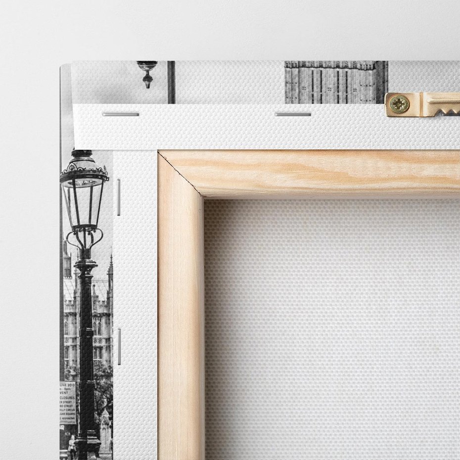 Obraz na płótnie 50x70 - Ikoniczna budka w Londynie - Londyn, budka