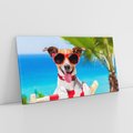 Obraz na płótnie 140x70 - Wakacyjny pies: Słoneczne przygody - pies, wakacje
