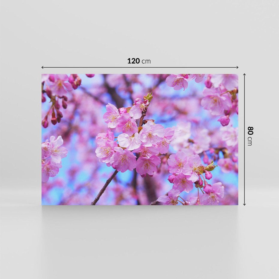 Obraz na płótnie 120x80 - magia kolorów - kwiat, kwiaty