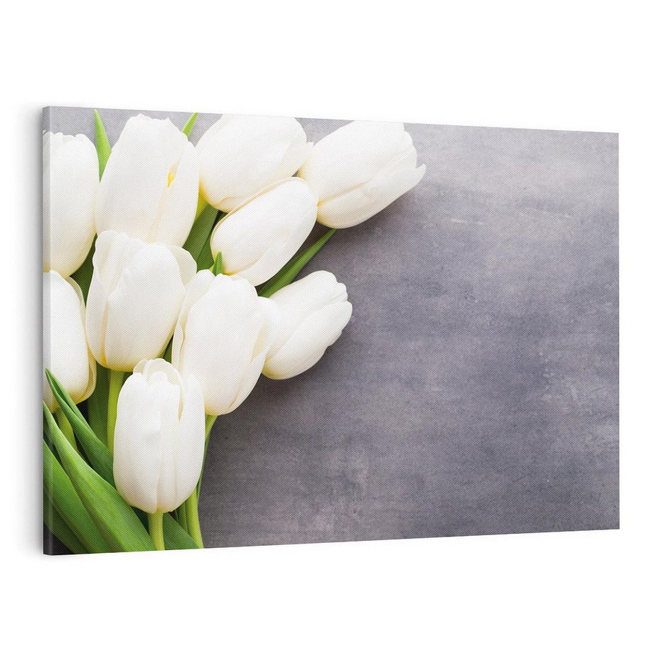 Obraz na płótnie 70x50 - Tulipanowa Kolorystyka - tulipany, kwiaty