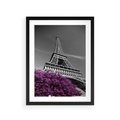 Plakat w ramie 30x40 - Urok Eiffla w Paryżu - Eiffla, Paryż - rama czarna