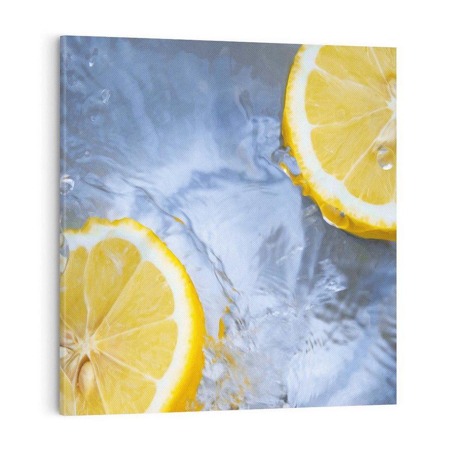 Obraz na płótnie 70x70 - Cytryny Kwasowa Świeżość - cytryny, owoce