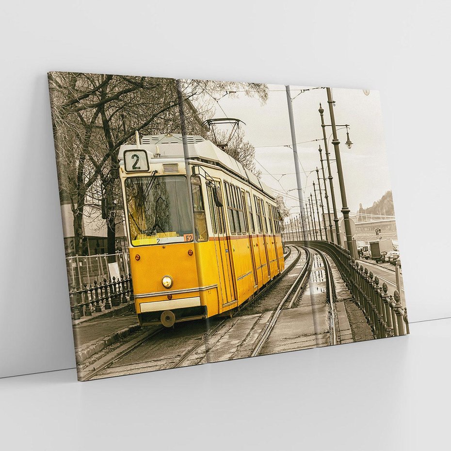 Obraz na płótnie 120x80 - Tramwaj w Lizbonie - Lizbona, tramwaj