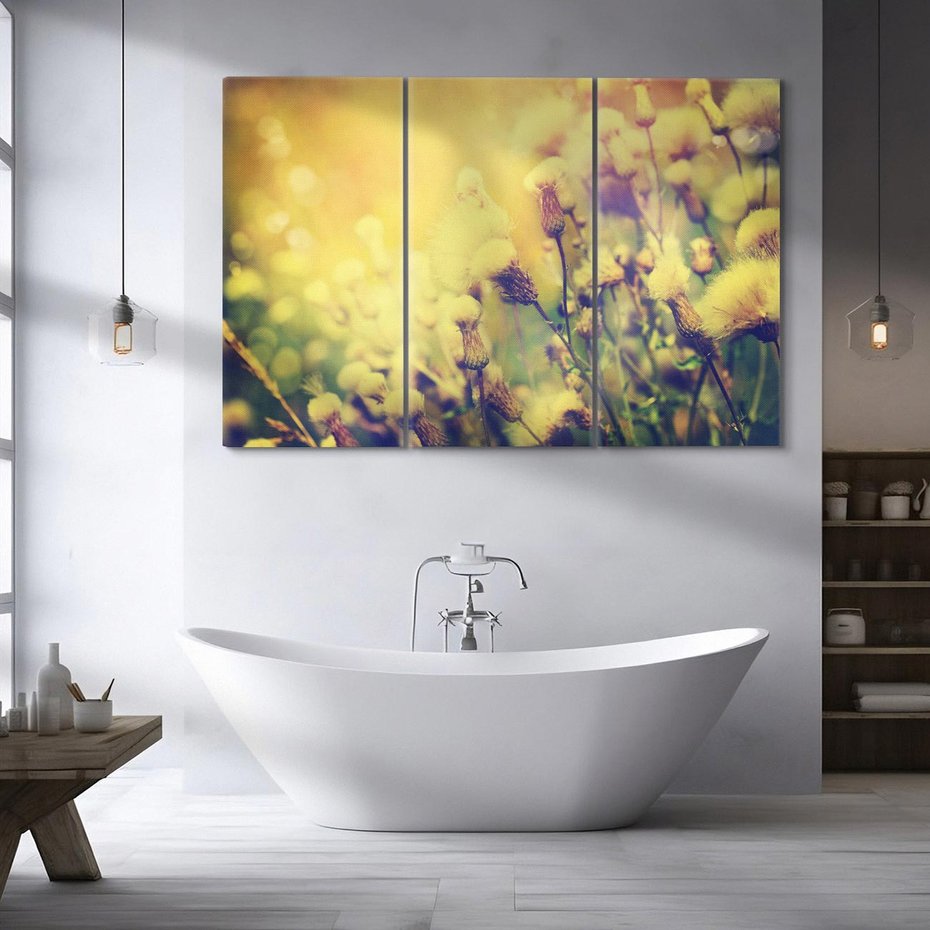 Obraz na płótnie 120x80 - Natura w pełnym rozkwicie - łąka, natura