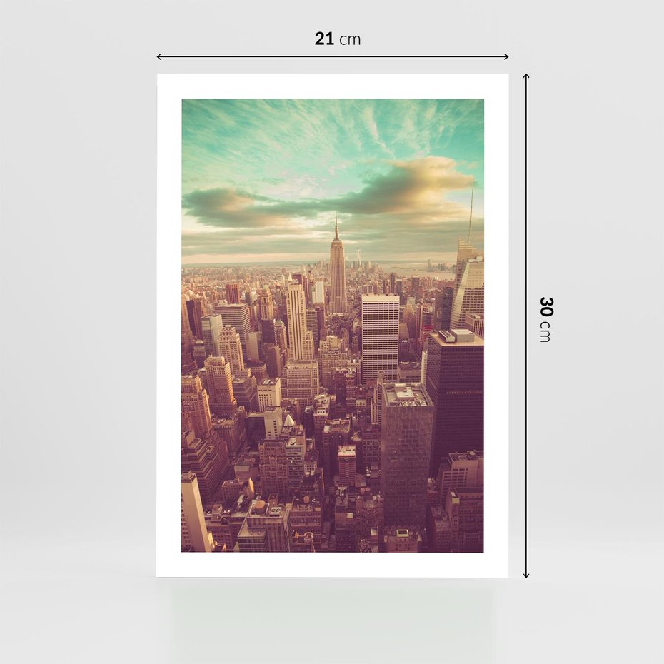 Plakat bez ramy 21x30 - Nowy Jork w oczach - Nowy Jork