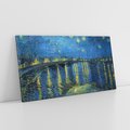 Obraz na płótnie 140x70 - "Starry Night Over the Rhone" (1888) Vincent van Gogh - Reprodukcja - reprodukcja, obraz na płótnie