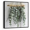 Obraz w ramie 50x50 - Uwodzicielska zieleń eukaliptusa - eukaliptus, zielone - rama czarna