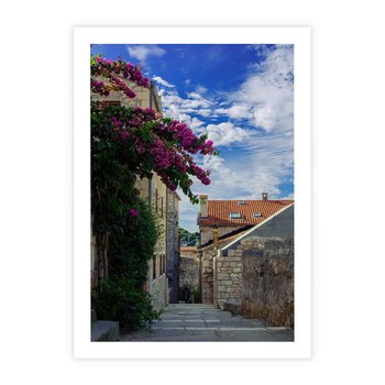 Plakat bez ramy 21x30 - Uliczka: perspektywa w mieście - uliczka, perspektywa