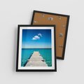 Plakat w ramie 40x50 - Letnie Morskie Uczucie - morze, pomost - rama czarna