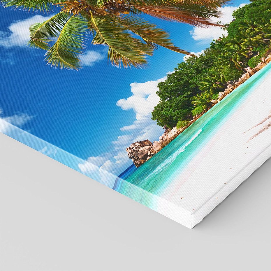 Obraz na płótnie 40x40 - Oaza palm na plaży - palma, plaża