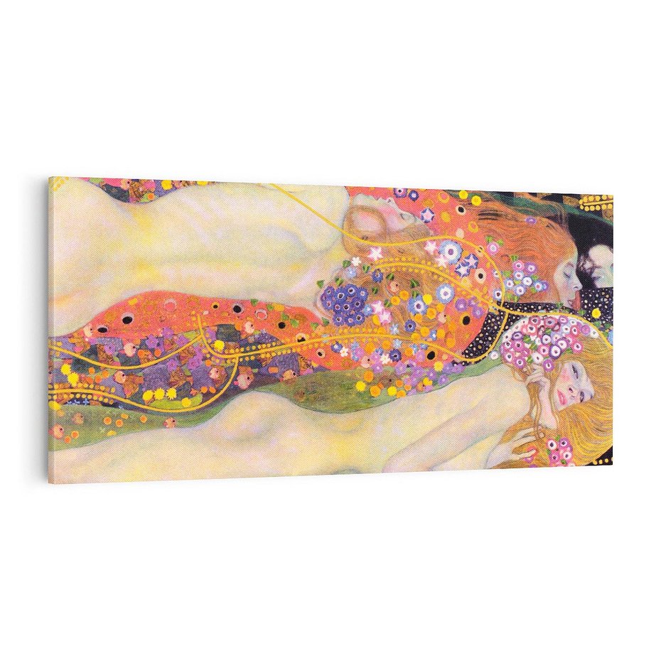 Obraz na płótnie 120x60 - "Water Serpents II" (1907) Gustav Klimt - Reprodukcja - reprodukcja, obraz na płótnie