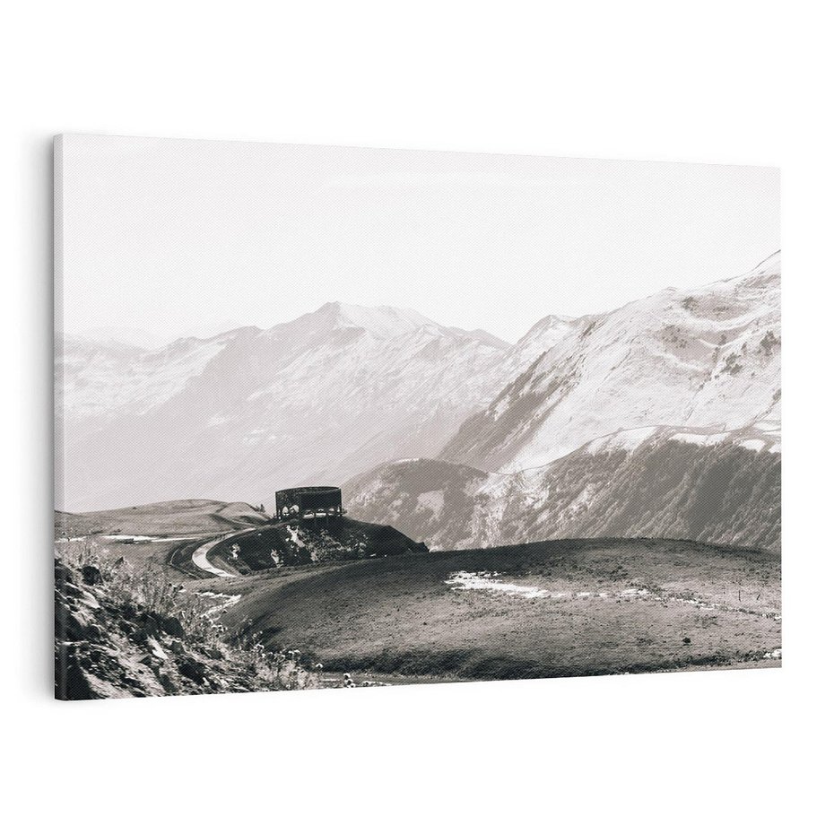 Obraz na płótnie 120x80 - Wzgórza w Bieli - górski krajobraz, punkt widokowy