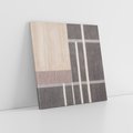 Obraz na płótnie 60x60 - Harmonia skradzionych odcieni - symetryczne, geometryczne pasy