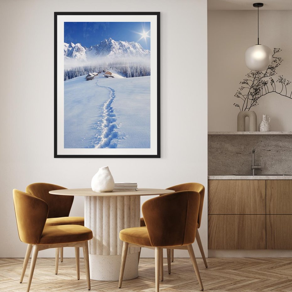 Plakat bez ramy 30x40 - Magia zimowych gór - zima, góry