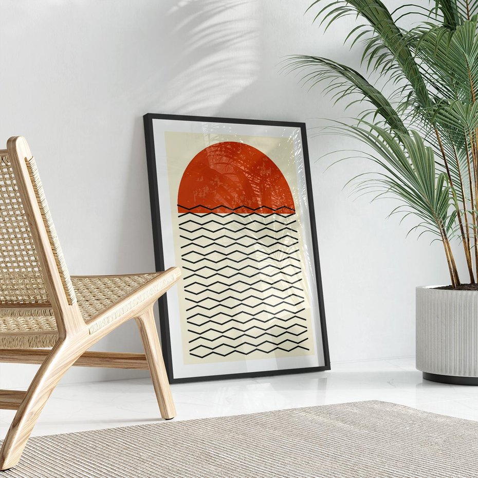 Plakat bez ramy 21x30 - Abstrakcyjne Wzory na Plakacie - geometryczna sztuka, nowoczesny plakat