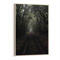 Obraz w ramie 80x120 - Urok Drogi - las, droga - rama drewno