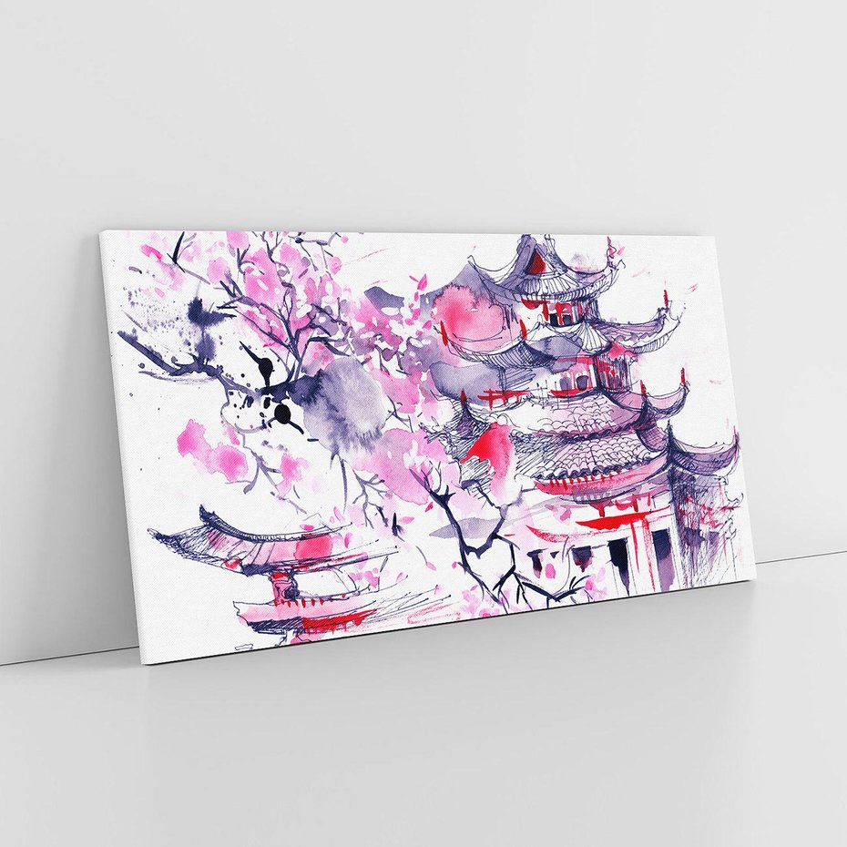 Obraz na płótnie 120x60 - Japońska Serenada: Obraz Azji w Twoim Domu - Japonia, obraz