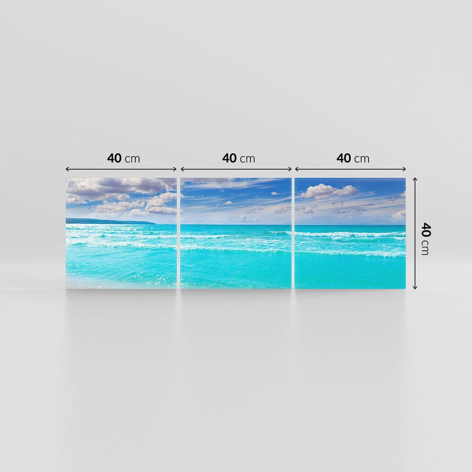 Obraz na płótnie 120x40 - Idylliczna plaża nad morzem - plaża, morze