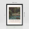 Plakat w ramie 30x40 - Sztuka i Litera - Claude Monet, reprodukcja obrazu - rama czarna