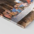 Obraz na płótnie 120x80 - "Ostatnia Wieczerza" (1495-1498) Leonardo da Vinci - Reprodukcja - reprodukcja, obraz na płótnie