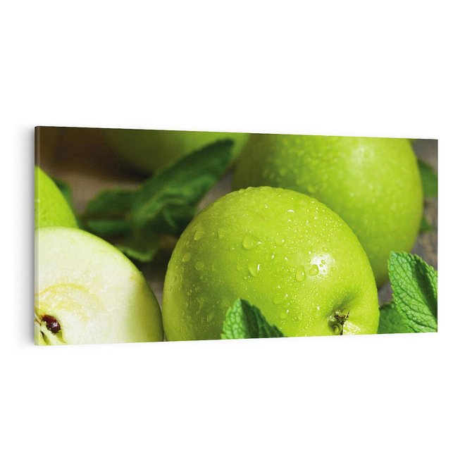 Obraz na płótnie 100x50 - Jabłkowa kolorystyka - jabłka, owoce