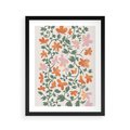 Plakat w ramie 40x50 - Kwiatowa Refleksja - kwiaty polne, plakat - rama czarna