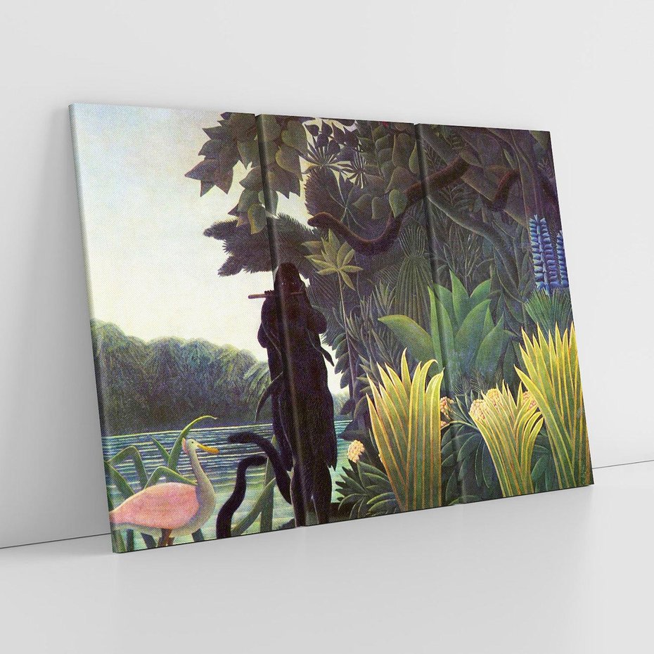 Obraz na płótnie 120x80 - "The Snake Charmer" (1907) Henriego Rousseau - Reprodukcja - reprodukcja, obraz na płótnie