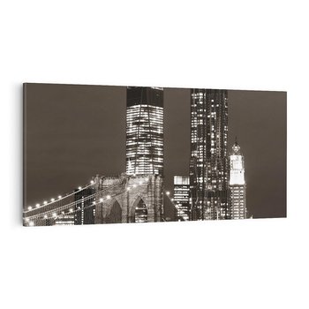 Obraz na płótnie 100x50 - Magia miasta nocą - miasto, noc