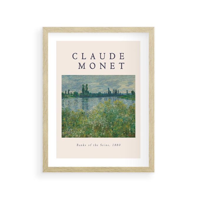 Plakat w ramie 30x40 - Claude Monet: Reprodukcja - Claude Monet, reprodukcja plakat - rama drewno