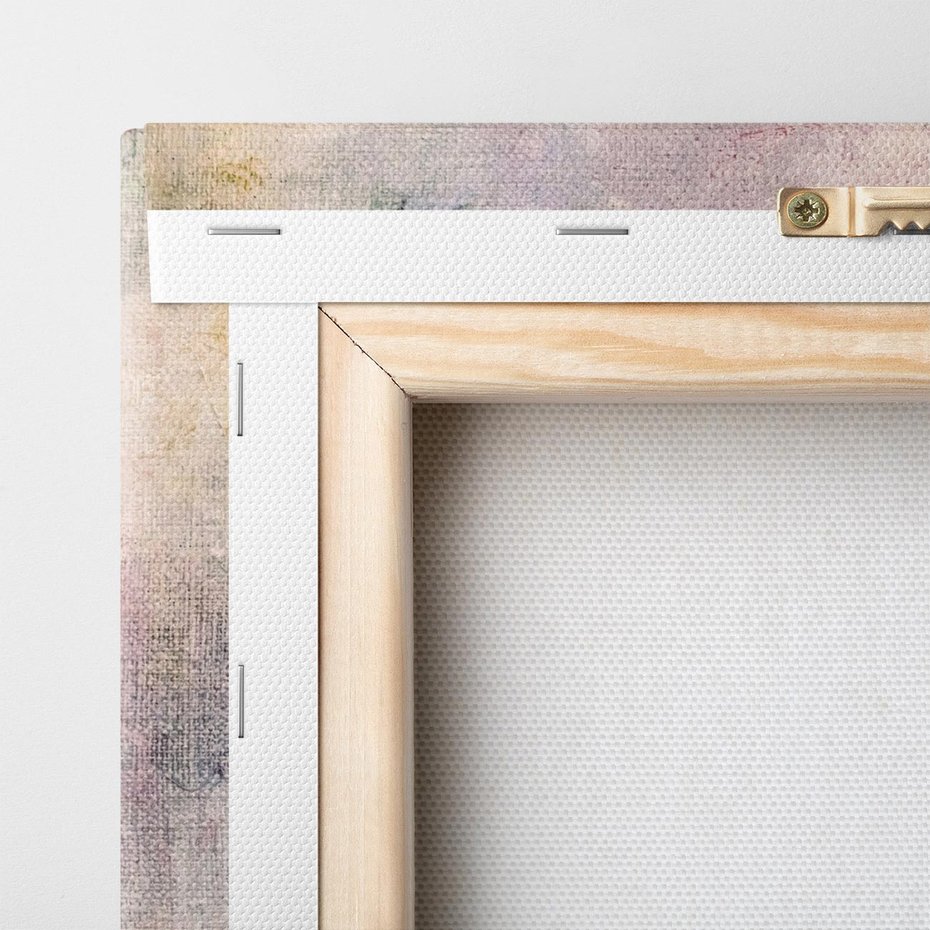 Obraz na płótnie 60x60 - Miękka Melodia Pasteli - olejne płótno, pastelowe kolory