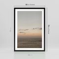 Plakat w ramie 50x70 - Chwila Romantyzmu - morze, niebo - rama czarna