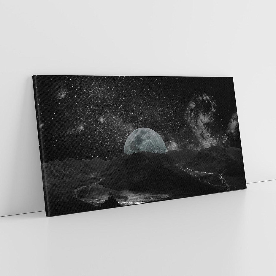 Obraz na płótnie 120x60 - Kosmiczne piękno: ziemia z lotu ptaka - kosmos, ziemia