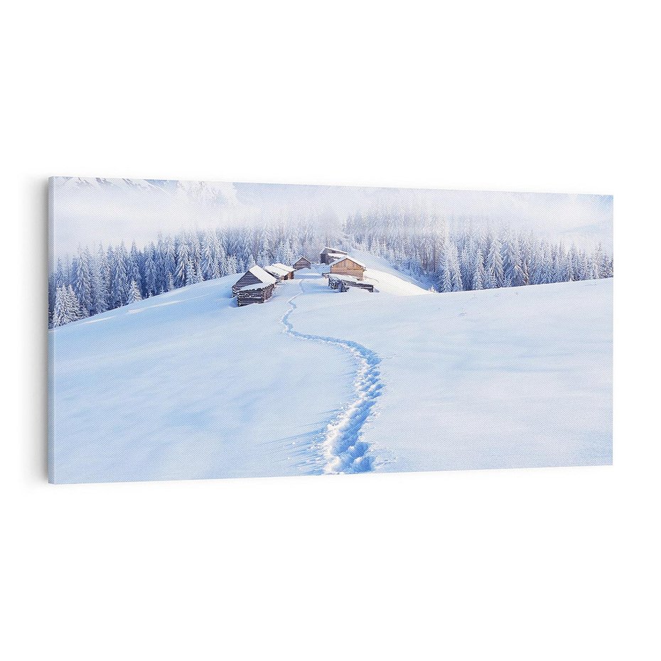 Obraz na płótnie 120x60 - Magia zimowych gór - zima, góry