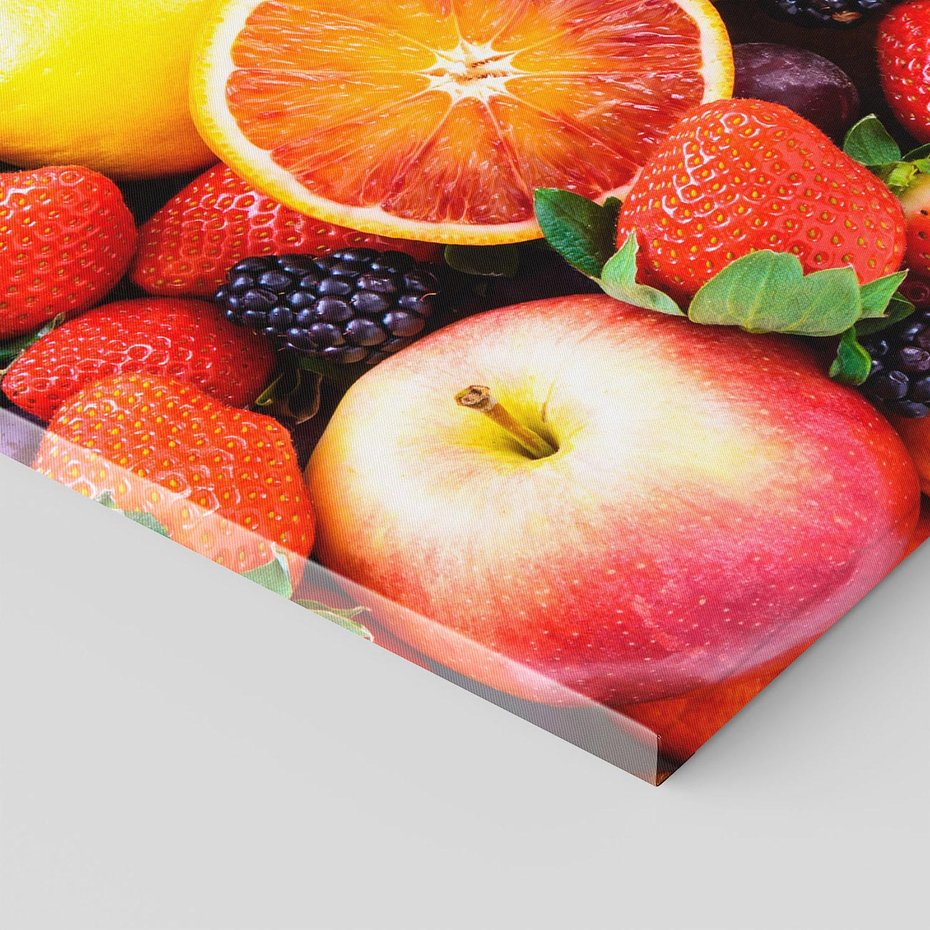 Obraz na płótnie 70x50 - soczysta symfonia smaków - owoce, jabłka