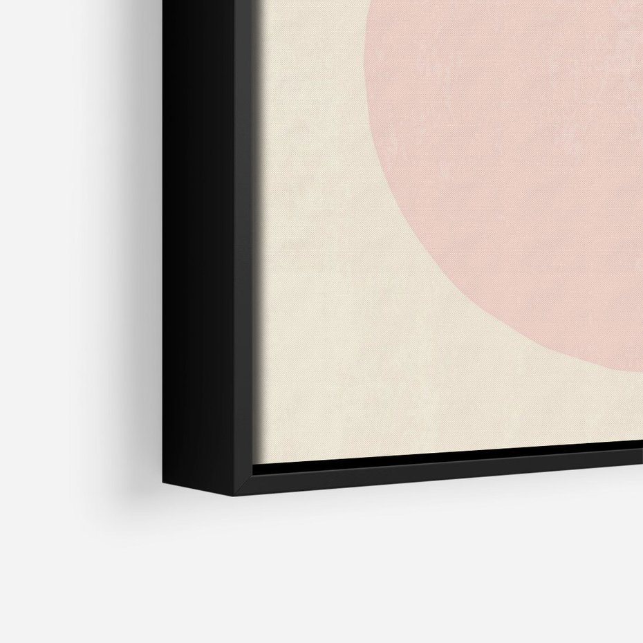 Obraz w ramie 70x100 - Migotliwe Wzory - geometryczne kształty, koła - rama czarna