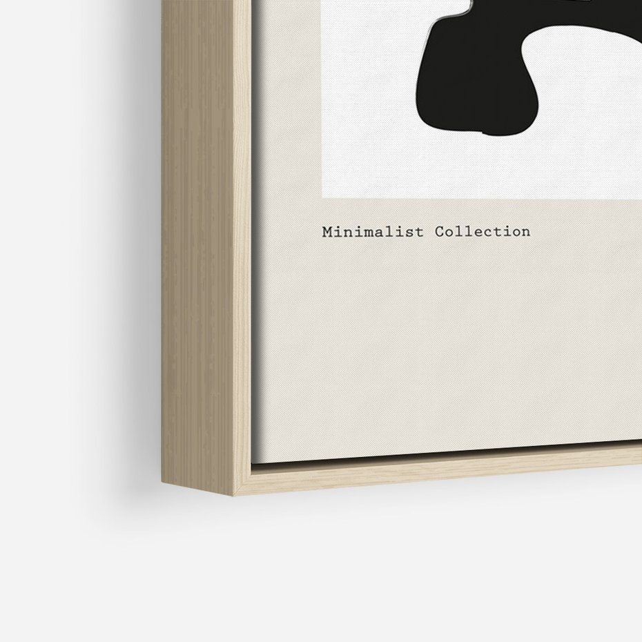 Obraz w ramie 80x120 - Boho Szepty - boho plakat, minimalizm - rama drewno