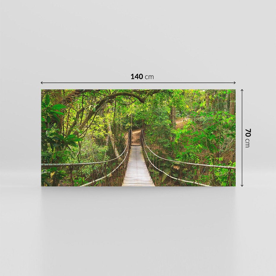 Obraz na płótnie 140x70 - Tajemniczy most w tajskim lesie - Tajlandia, most