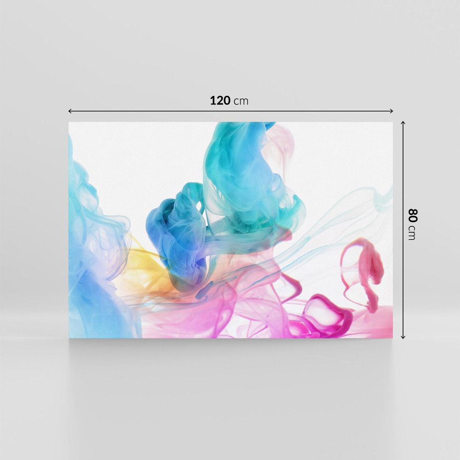 Obraz na płótnie 120x80 - Abstrakcyjne Pastelowe Piękno - abstrakcja, pastelowe