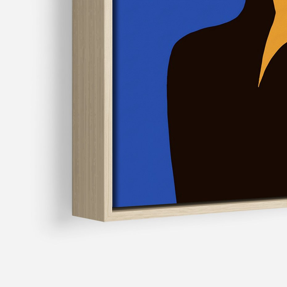 Obraz w ramie 50x70 - Energetyczne Zestawienie - sztuka nowoczesna, plakat - rama drewno