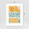 Plakat bez ramy 30x40 - Kolorowa Harmonia - sztuka nowoczesna, pastelowe kwiaty
