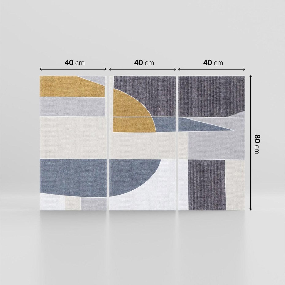 Obraz na płótnie 120x80 - Odbicie wschodzącego jutra - graficzne kształty, geometria