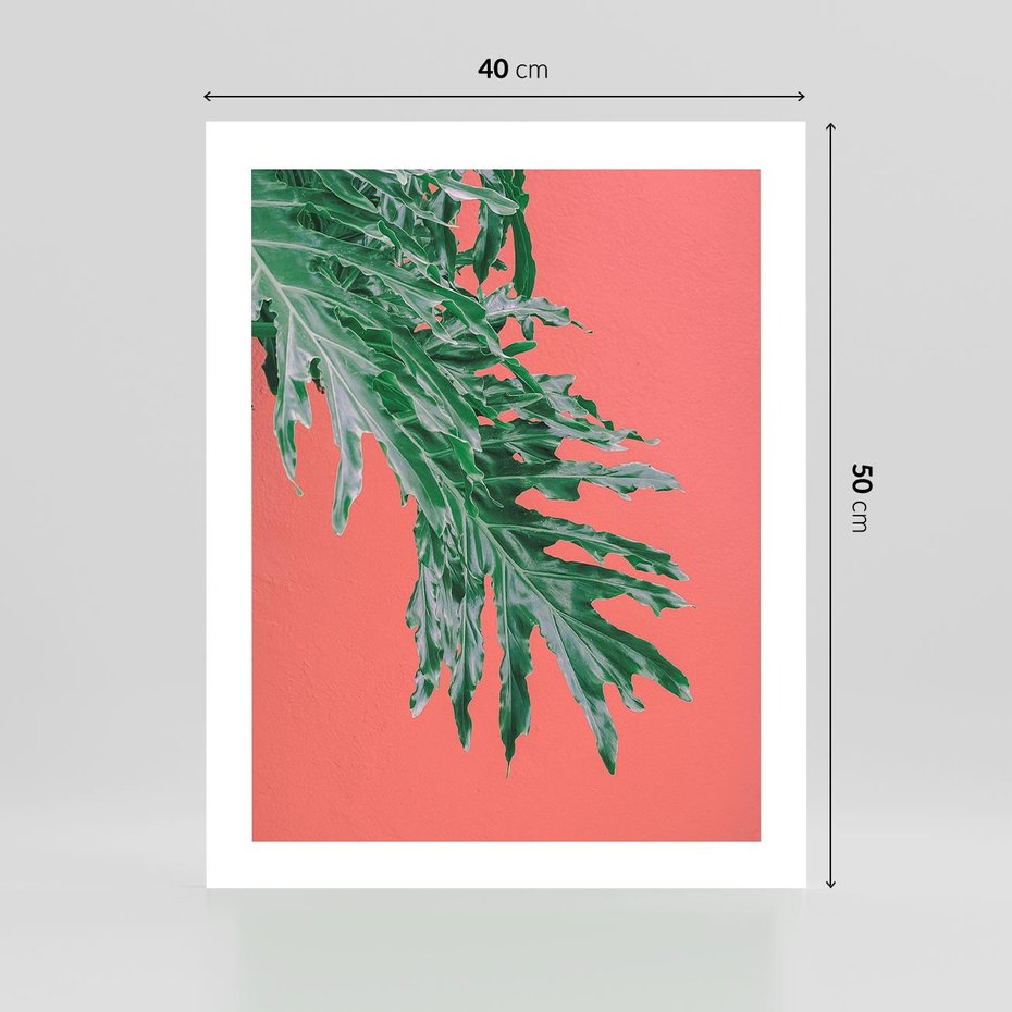 Plakat bez ramy 40x50 - Energetyczna Eksplozja Natury - liście, kolor