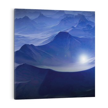 Obraz na płótnie 50x50 - Górska sceneria - krajobraz, góry