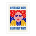 Plakat bez ramy 30x40 - Przenikające Refleksje - sztuka abstrakcyjna, nowoczesny plakat