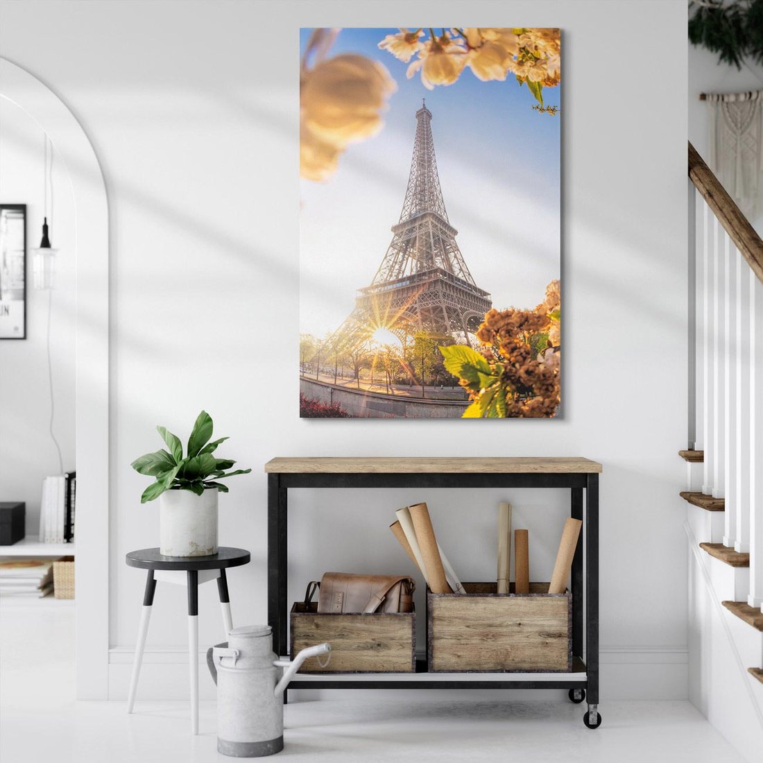 Obraz na płótnie 50x70 - Ikona Paryża - Wieża, Eiffla