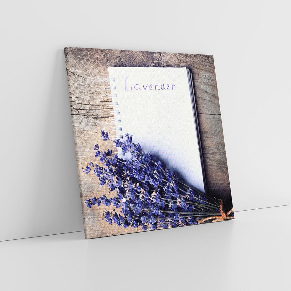 Obraz na płótnie 60x60 - Lawendowa Magia - lawenda, fiolet