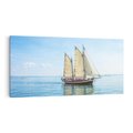 Obraz na płótnie 140x70 - Żaglowiec na morzu - statek, żagowiec