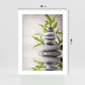 Plakat bez ramy 30x40 - Spa kamienie: naturalne piękno - spa, kamienie