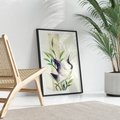 Plakat bez ramy 21x30 - Migocące Ptaki - japońska sztuka, ptak